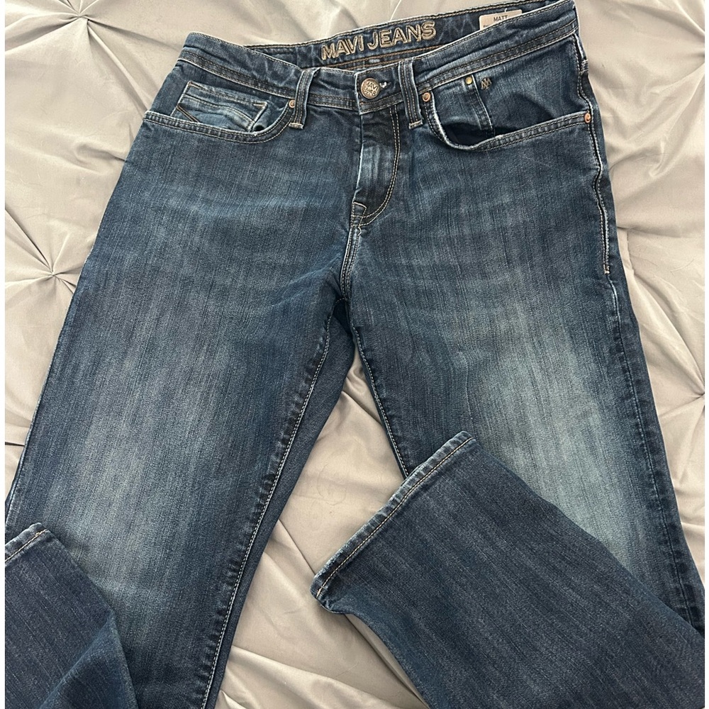 Mavi Matt Straight Leg blue jeans. Size 30/30